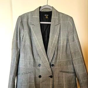 Nine West Plaid Blazer